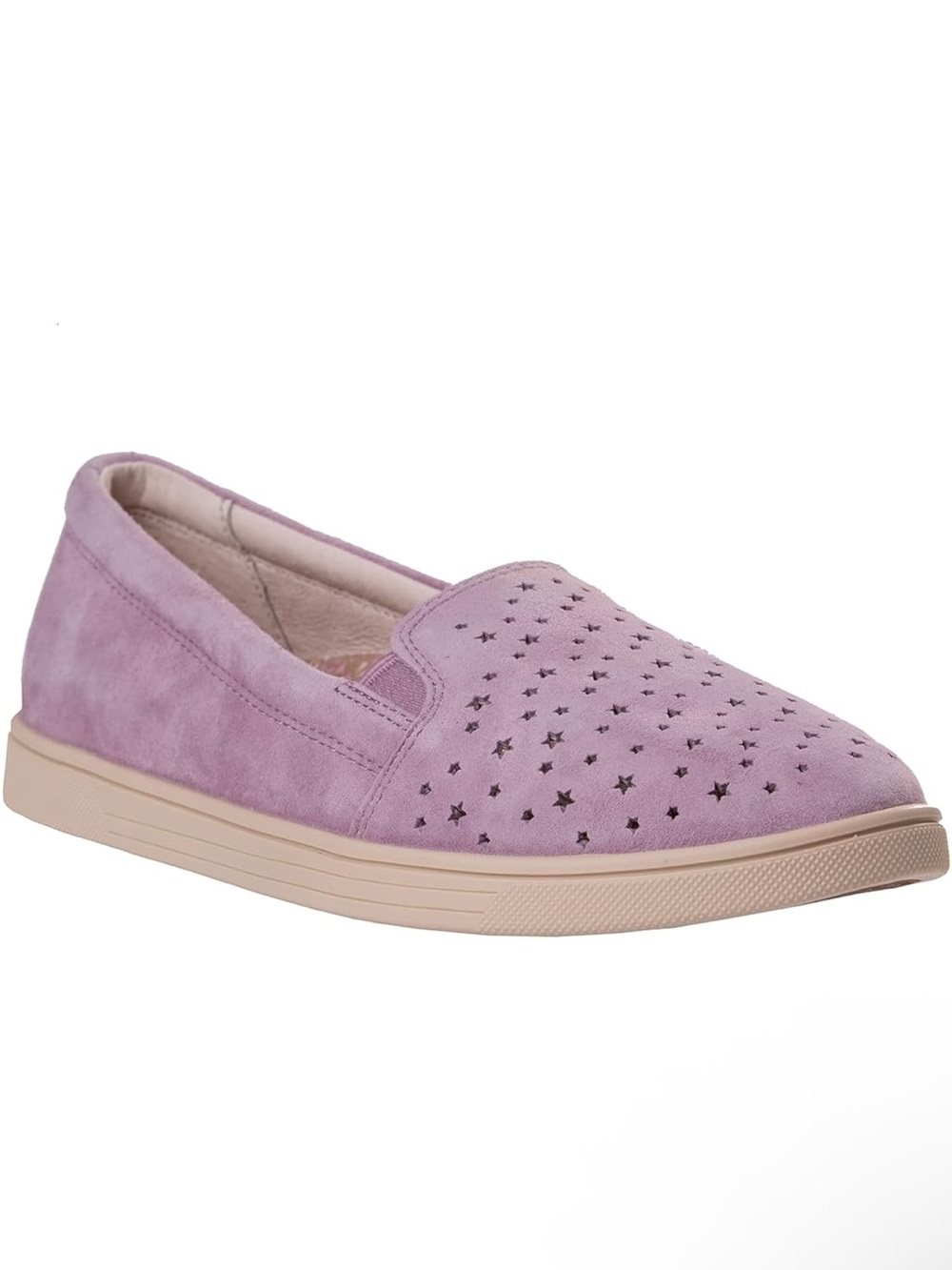 Revitalign Women's Lavender Suede Slip-On Sneakers